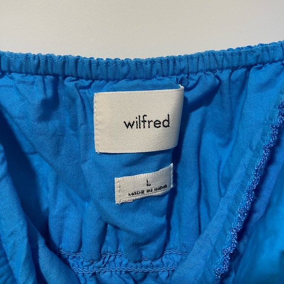 Wilfred Blooming Poplin Dress in Blue - Picture 7 of 8